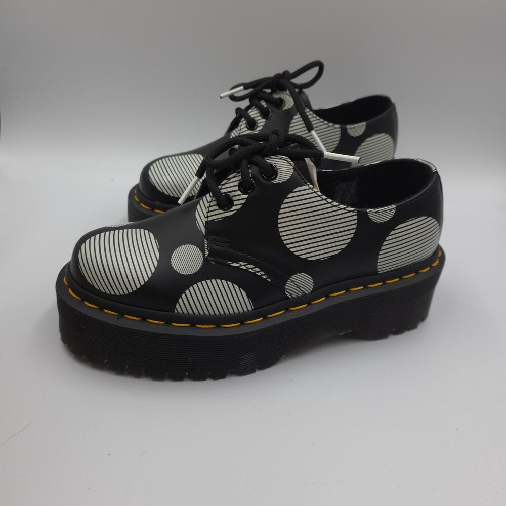 Dr. Martens 1461 Polka Dot Smooth Leather Platform in Polka Dot Smooth Size 36/5 - Picture 7 of 12